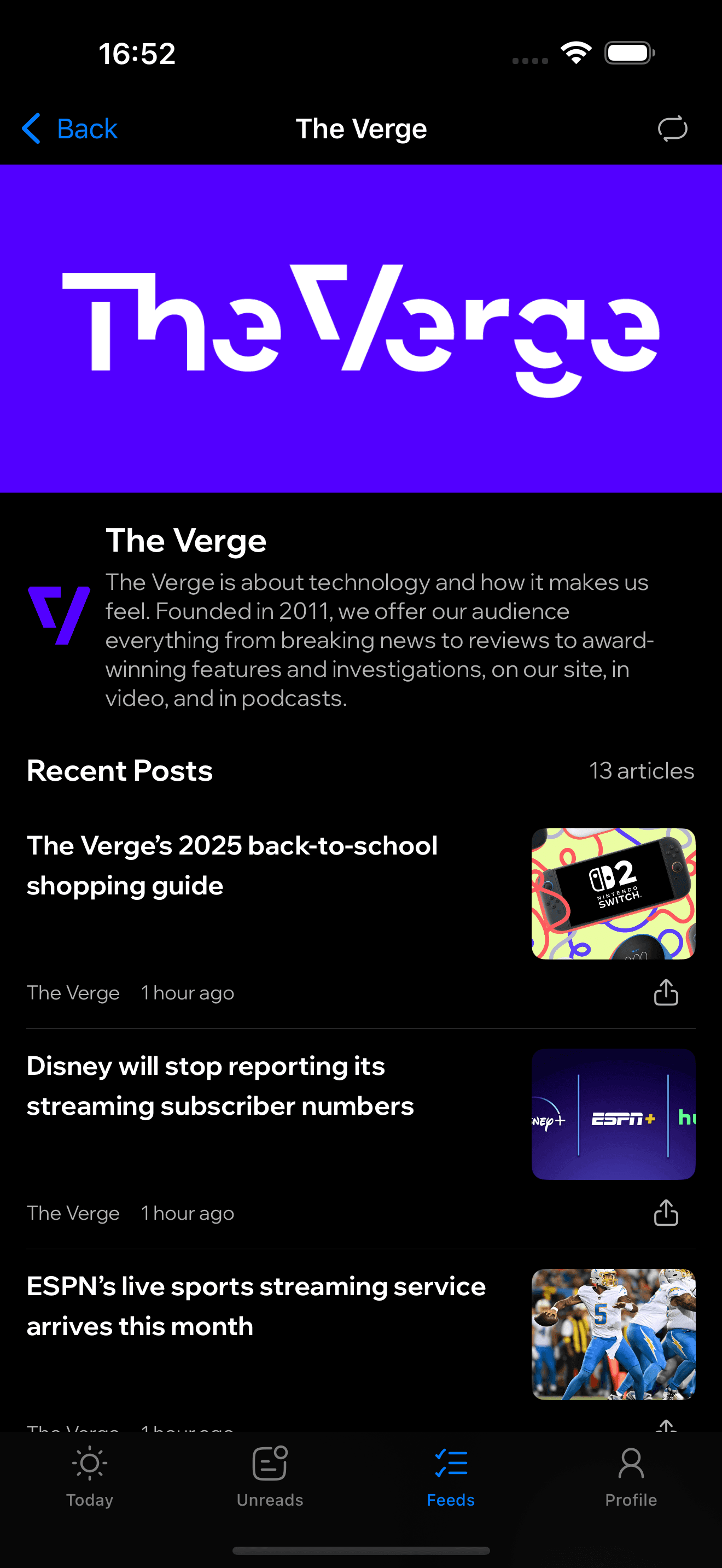 LuFeed Article Reader